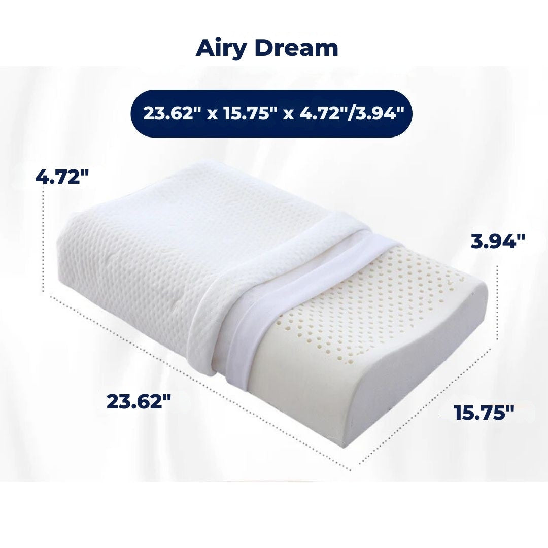EcoNeck Comfort | 100% Natural Latex Orthopedic Pillow - for Neck Pain - Comfortable and Supportive Pillow - Better Sleep - Wellness