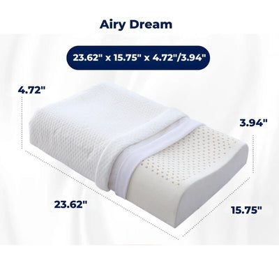 EcoNeck Comfort | 100% Natural Latex Orthopedic Pillow - for Neck Pain - Comfortable and Supportive Pillow - Better Sleep - Wellness