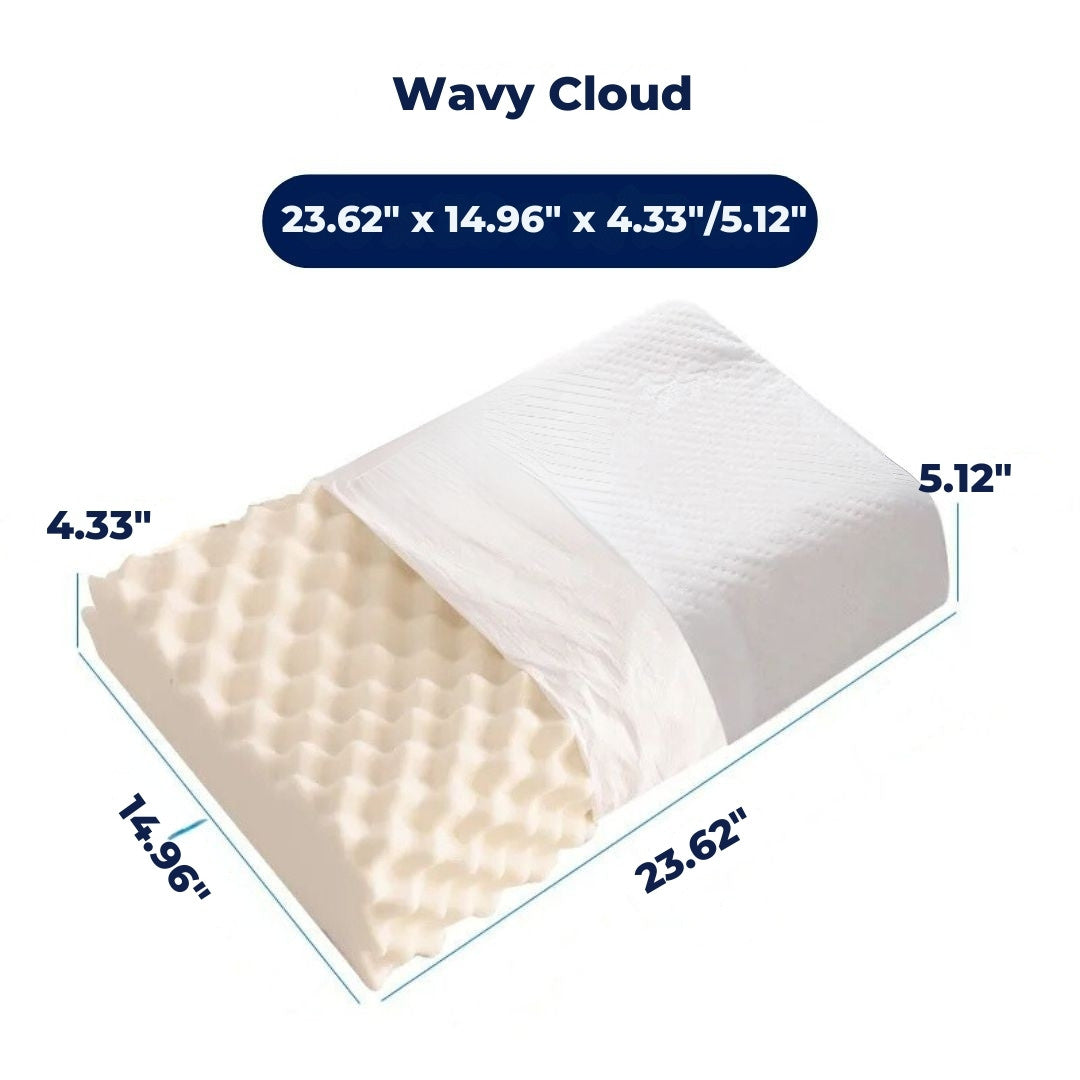 EcoNeck Comfort | 100% Natural Latex Orthopedic Pillow - for Neck Pain - Comfortable and Supportive Pillow - Better Sleep - Wellness