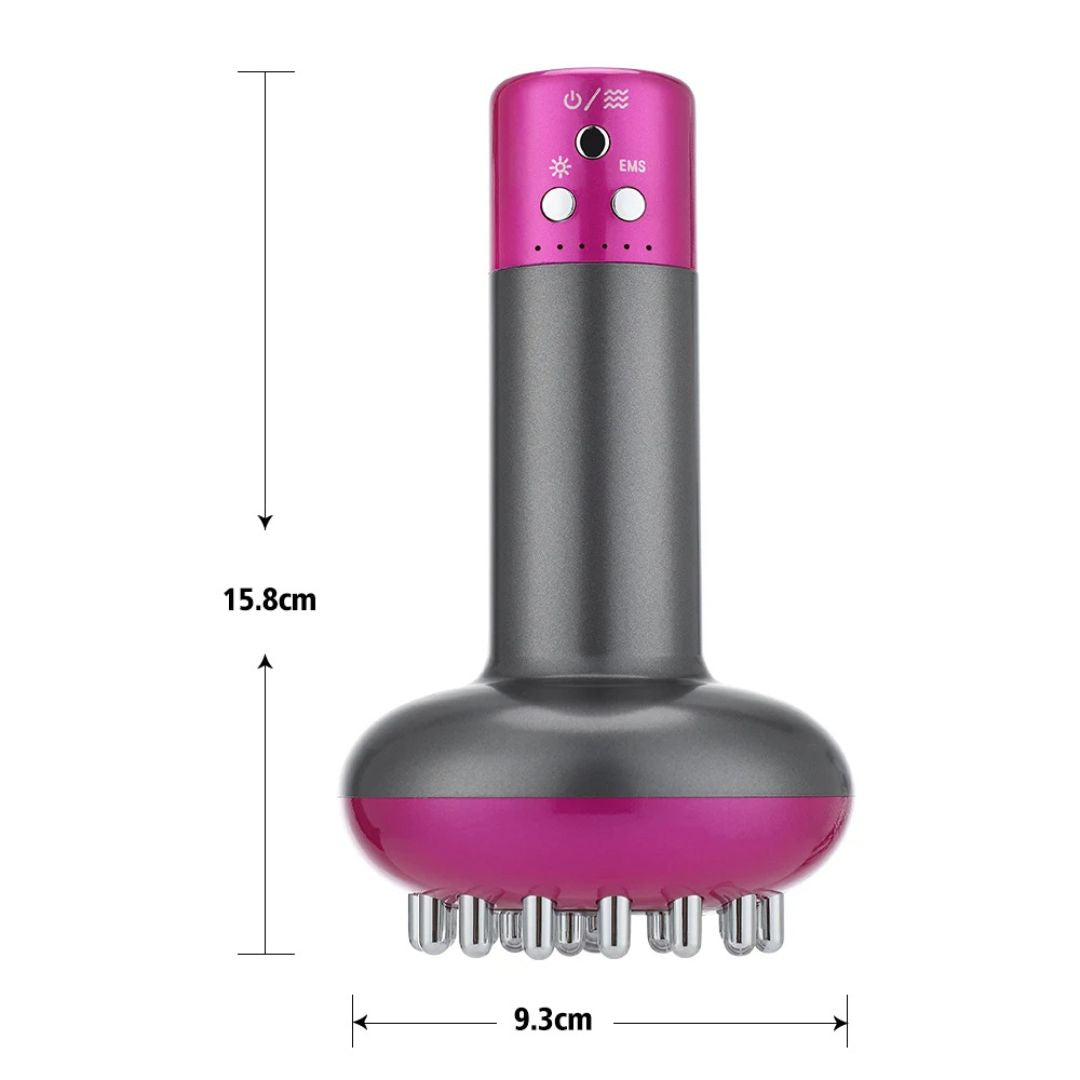 LumiSculpt Electric Cellulite Meridian Brush Massager | Skin Firming Device - Lymphatic Drainage and Muscle Relaxation for Home Use
