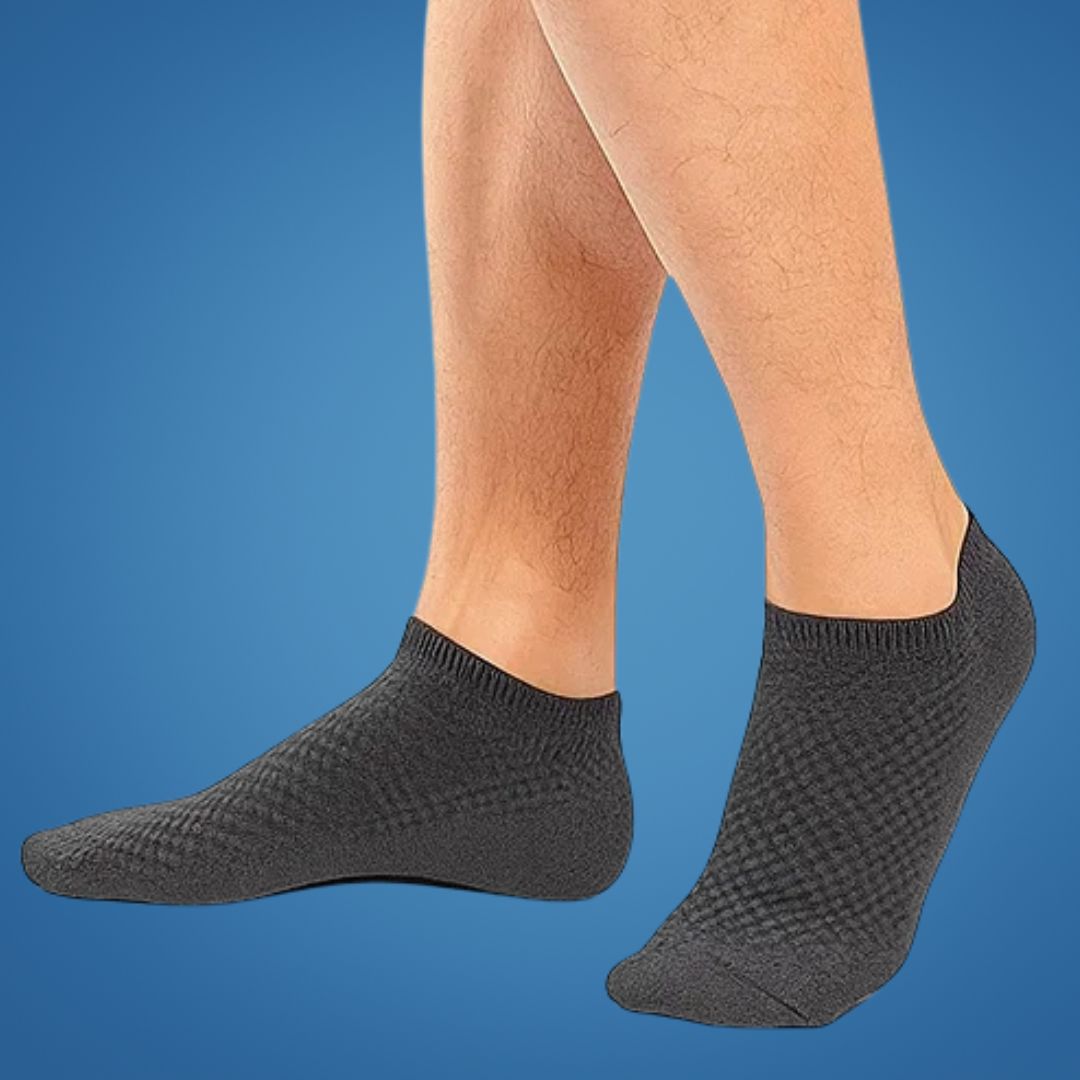FreshStep | Men’s Bamboo Low-Cut Socks – Moisture-Wicking – Soft Elastic Fibre – Sweat-Free All-Day Comfort – Durable Odour Control