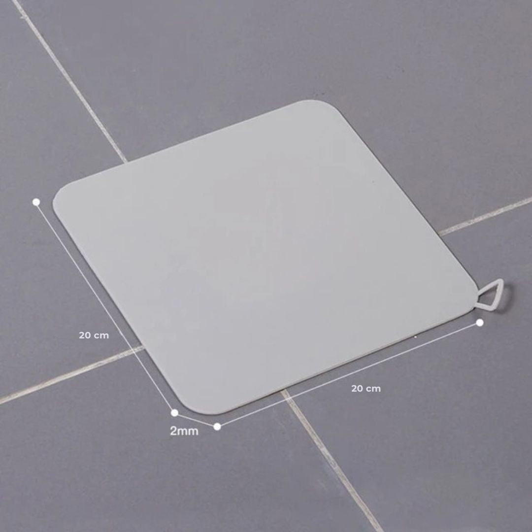EcoFlow Shower Drain Silicone Cover | Anti Odour Mat - Catches Hair and Debris - Prevents Clogs in the Shower