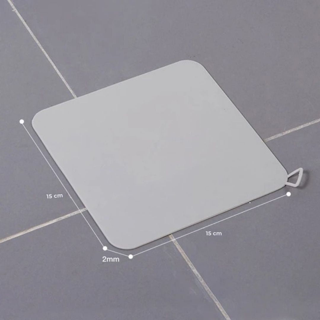 EcoFlow Shower Drain Silicone Cover | Anti Odour Mat - Catches Hair and Debris - Prevents Clogs in the Shower