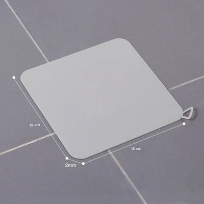 EcoFlow Shower Drain Silicone Cover | Anti Odour Mat - Catches Hair and Debris - Prevents Clogs in the Shower