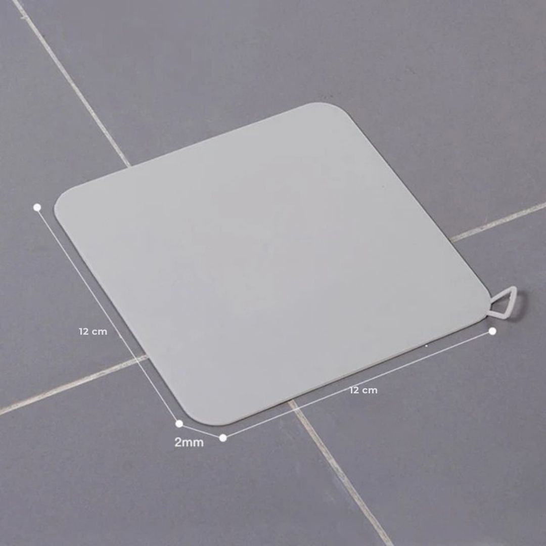 EcoFlow Shower Drain Silicone Cover | Anti Odour Mat - Catches Hair and Debris - Prevents Clogs in the Shower