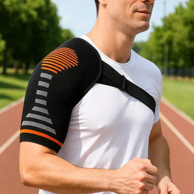 FlexShoulder | Shoulder Support Brace – Pain Relief & Joint Stability – Adjustable Breathable Compression Sleeve – Sports & Daily Wear