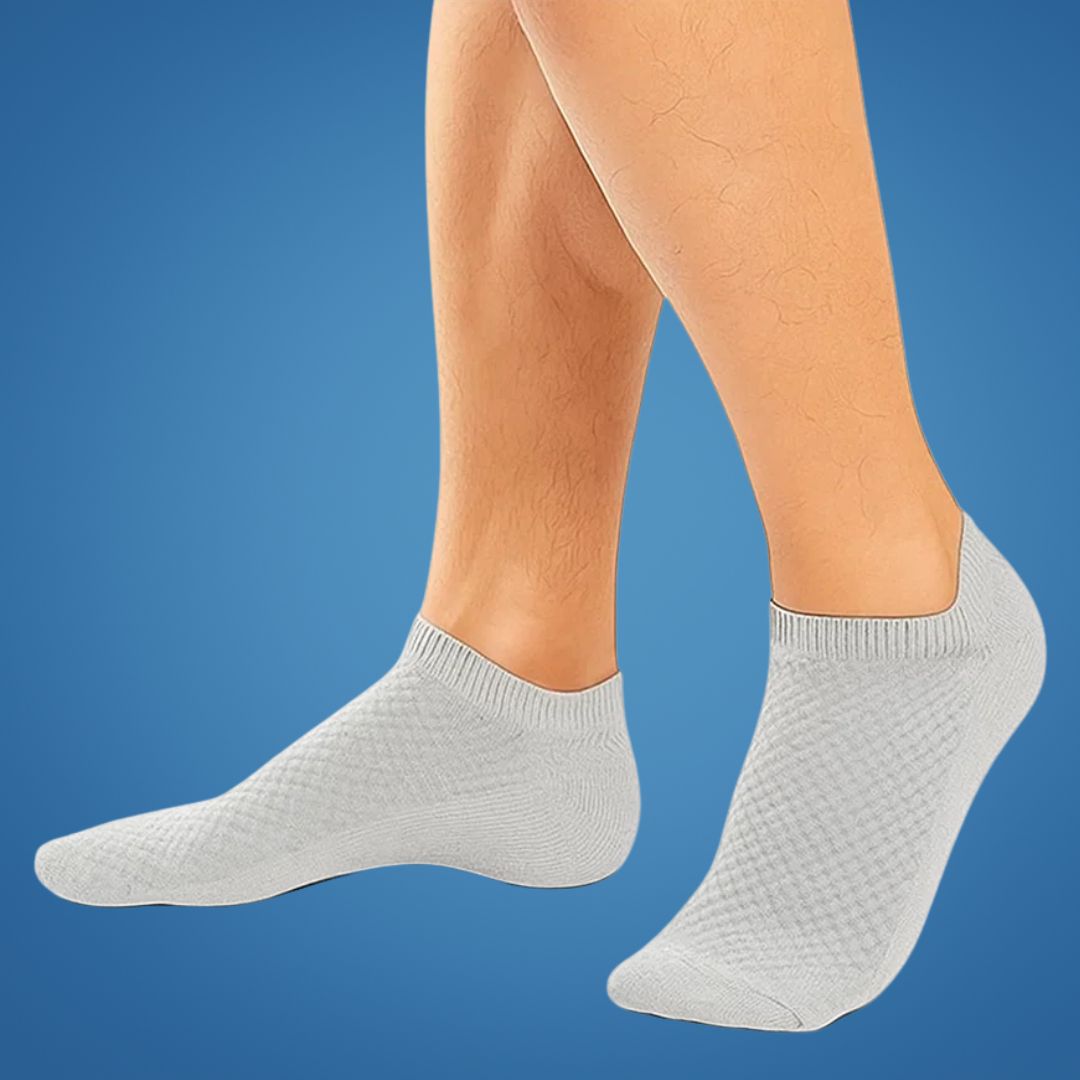 FreshStep | Men’s Bamboo Low-Cut Socks – Moisture-Wicking – Soft Elastic Fibre – Sweat-Free All-Day Comfort – Durable Odour Control