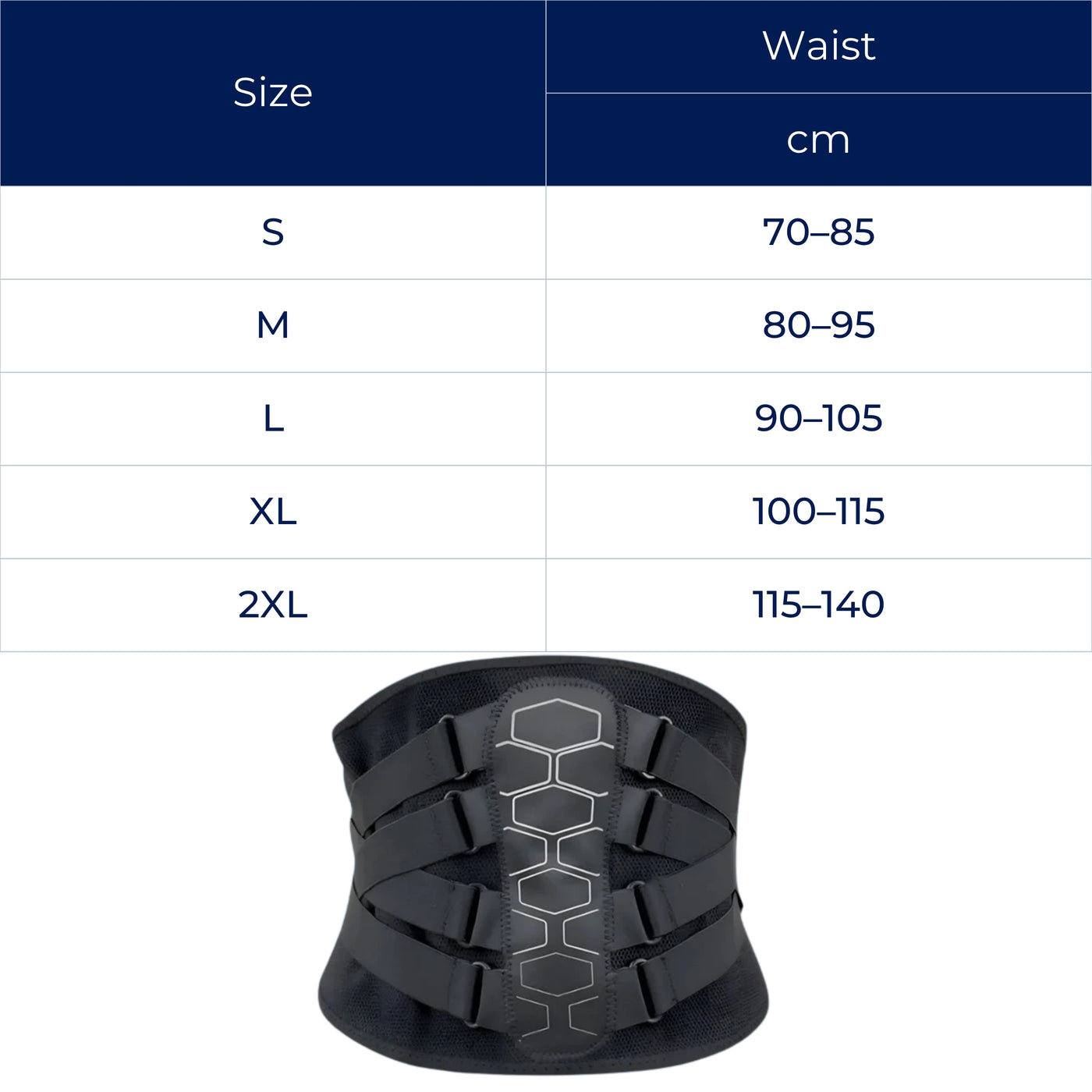 BackSure | Lower Back Brace – Ultra-Breathable Lumbar Support Belt – Lightweight Stabilising Wrap for Pain Relief & Posture Support