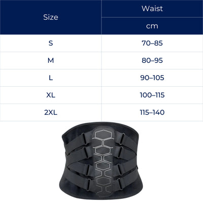 BackSure | Lower Back Brace – Ultra-Breathable Lumbar Support Belt – Lightweight Stabilising Wrap for Pain Relief & Posture Support