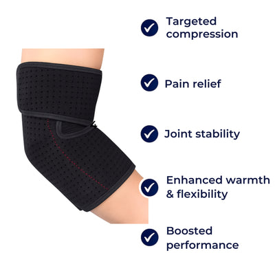 ElboSure | Elbow Support Sleeve – Breathable Compression – Adjustable Non-Slip Fit – Work Sports & Injury Relief