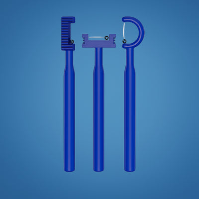 VocaFlex | Oral Muscle Trainer – 3-Piece Tongue Tip Exerciser – Non-Slip Handle – Improves Speech & Swallowing Control