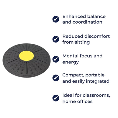 BalanceCore | Wobble Cushion Balance Disc – Improve Core Strength & Posture – Durable Anti-Slip Design – Office & Fitness Training