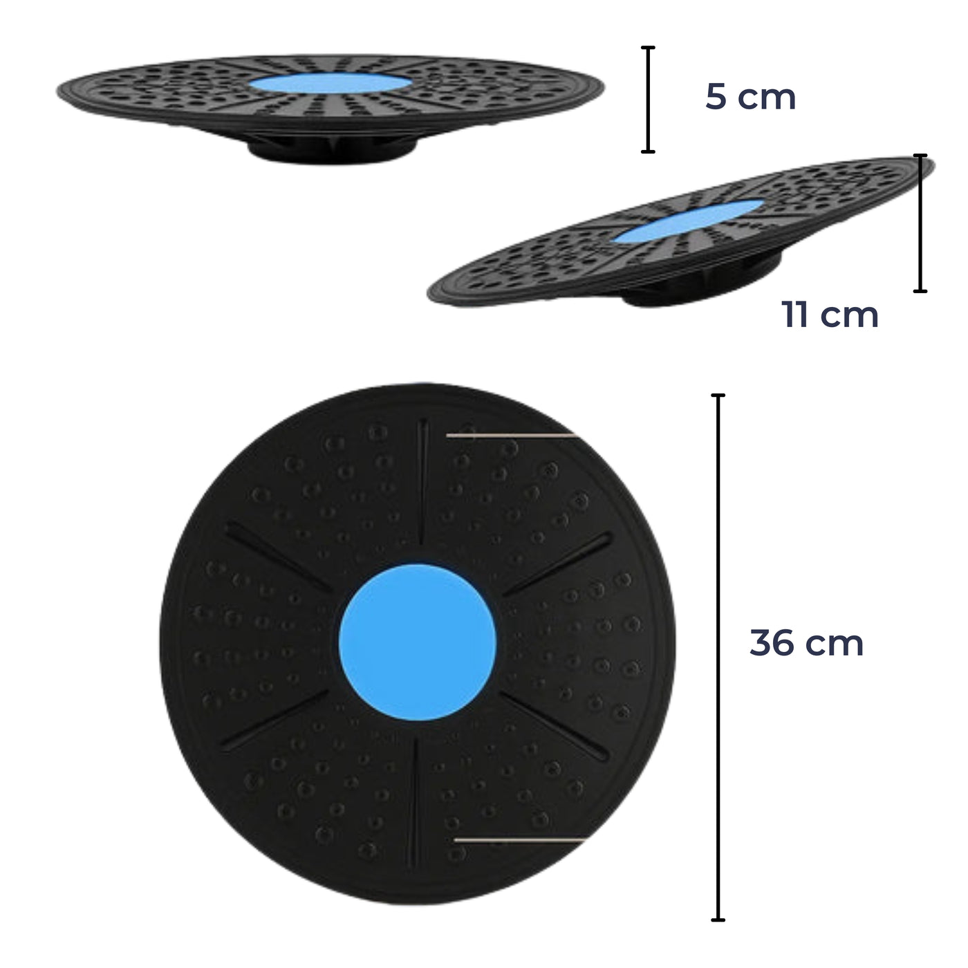 BalanceCore | Wobble Cushion Balance Disc – Improve Core Strength & Posture – Durable Anti-Slip Design – Office & Fitness Training