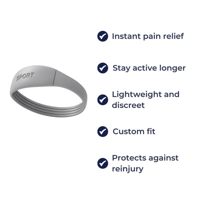 TidoSil | Patellar Tendon Strap – Compression Knee Band Relief – Silicone Non-Slip Elastic – Running & Sport Use