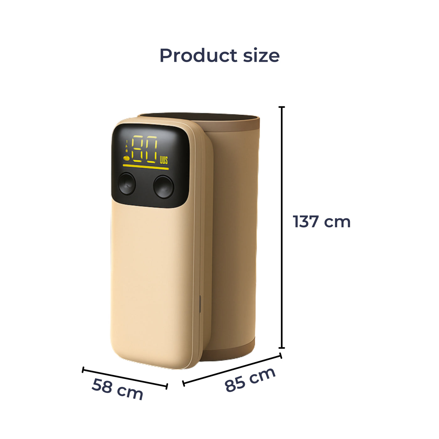 MilkEase | Portable Bottle Warmer – USB Rechargeable with LED Display – Spill-Free Compact Design – Travel & On-the-Go Parents