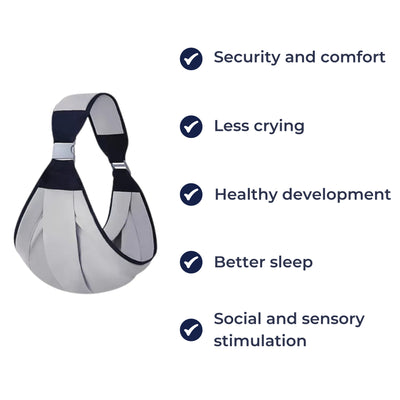 CarryEase | Baby Carrier Sling – Ergonomic Breathable – Lightweight Mesh Adjustable – Newborns and Parents