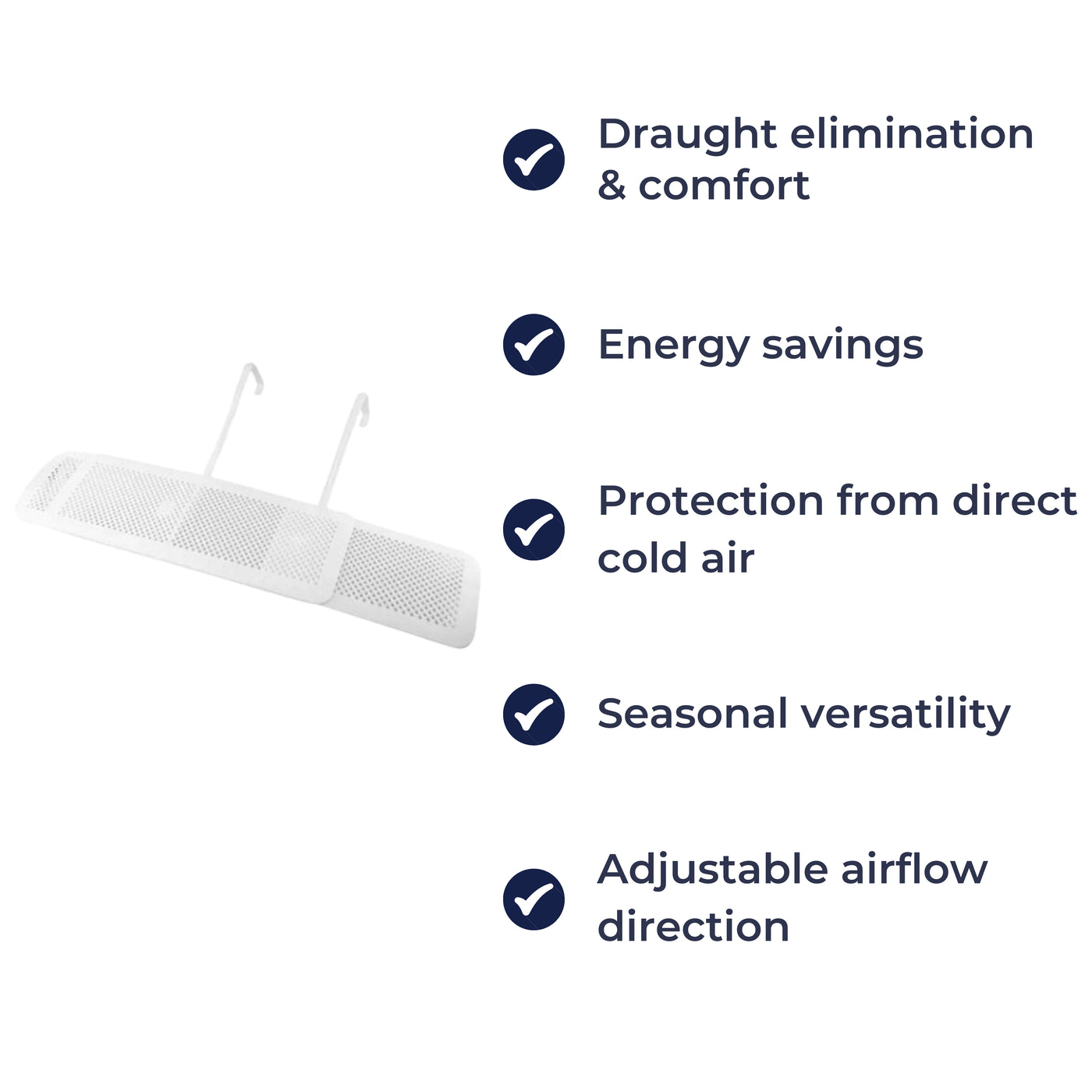 BreezeBlocker | Air Conditioner Deflector – Prevents Cold Draughts – Adjustable Anti-Blowing Design – Children, Elderly & Family Health