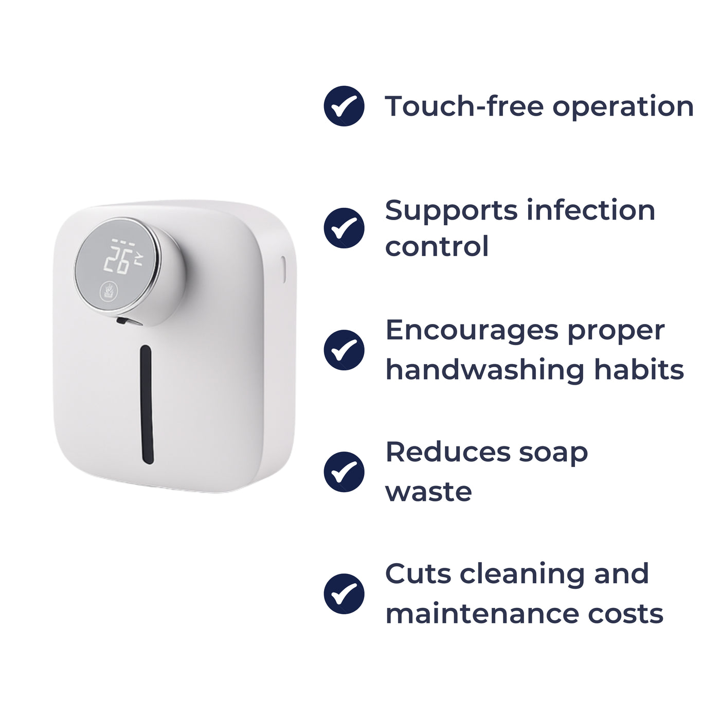 PureGuard | Automatic Soap Dispenser – Touchless Hygiene – Rechargeable Wall Mounted – Bathrooms Kitchens Homes