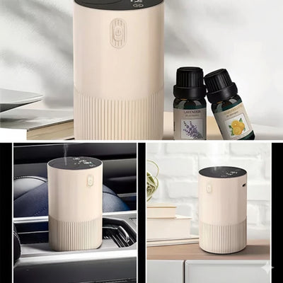 AuraEase | Portable Diffuser – Rechargeable Quiet Mist – 10 ml Silent Timer – Relaxing Aromatherapy for Sleep Stress Relief Office Travel