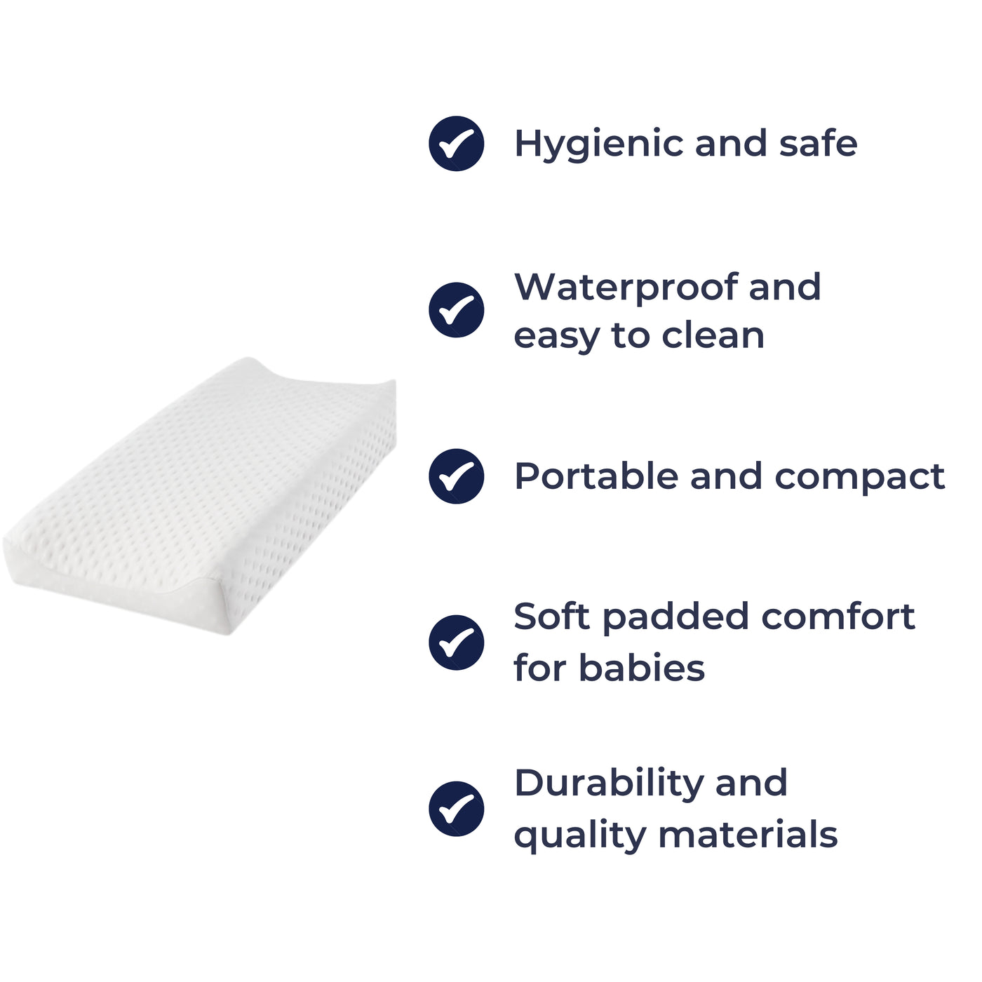 CleanEase | Changing Mat – Waterproof & Wipe Clean – Cushioned Comfort – Travel-friendly For Babies