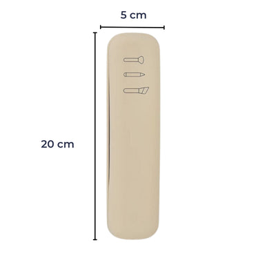 BrushVault | Travel Makeup Brush Bag – Organise & Protect Your Brushes – Dust- & Water-Resistant Silicone Case – Keep Clean & Tangle-Free