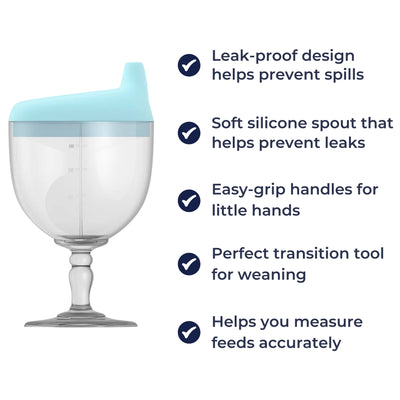 TinySip | Leak‑Proof Transition Sippy Cup – No‑Spill Silicone – Easy‑Grip Handles – Supports Weaning – Mess‑Free Drinking for Toddlers