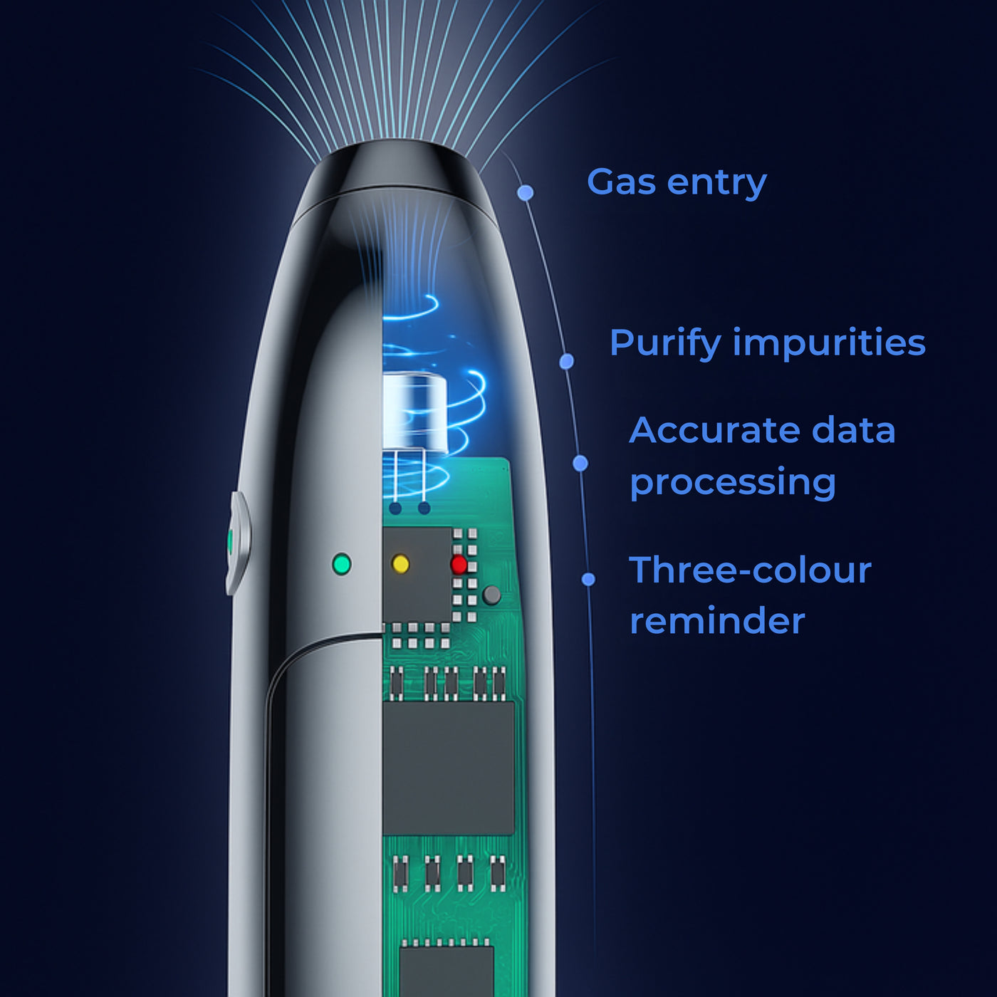 DriveClear | Breathalyser – Morning-after Alcohol Tester – Portable LCD Screen – Safe for UK Drivers