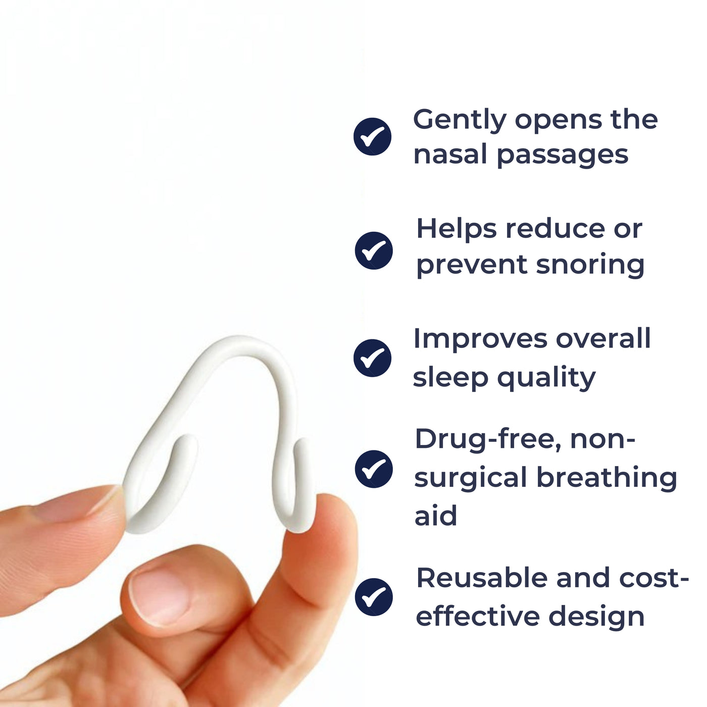 SleepFlow | Nasal Dilator – Snoring Relief – Soft Flexible Silicone – Comfortable Fit – Better Breathing – Restful Sleep – Quiet Nights