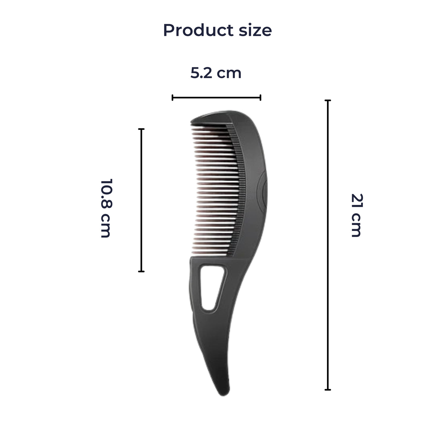 ClearScalp | Dandruff Removal Comb – Hollow Design – Soft Tip Scalp Massager – Relieves Itch – Removes Flakes – Healthy Clean Hair