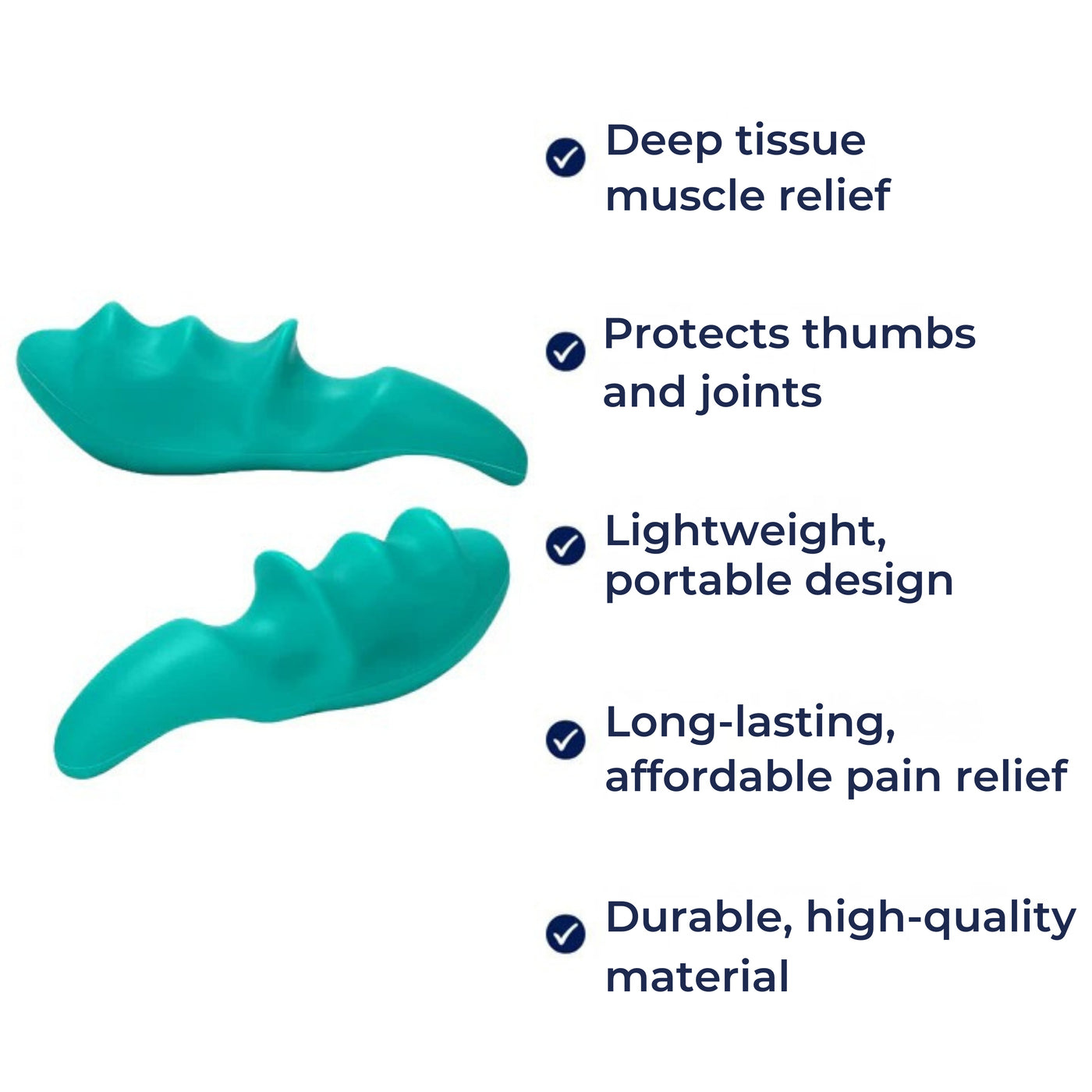 MuscleGuard | Thumb Saver Massage Tool – Deep Tissue Trigger-Point - Protects Thumbs & Prevents Hand Fatigue – Aid For Neck & Back Pain