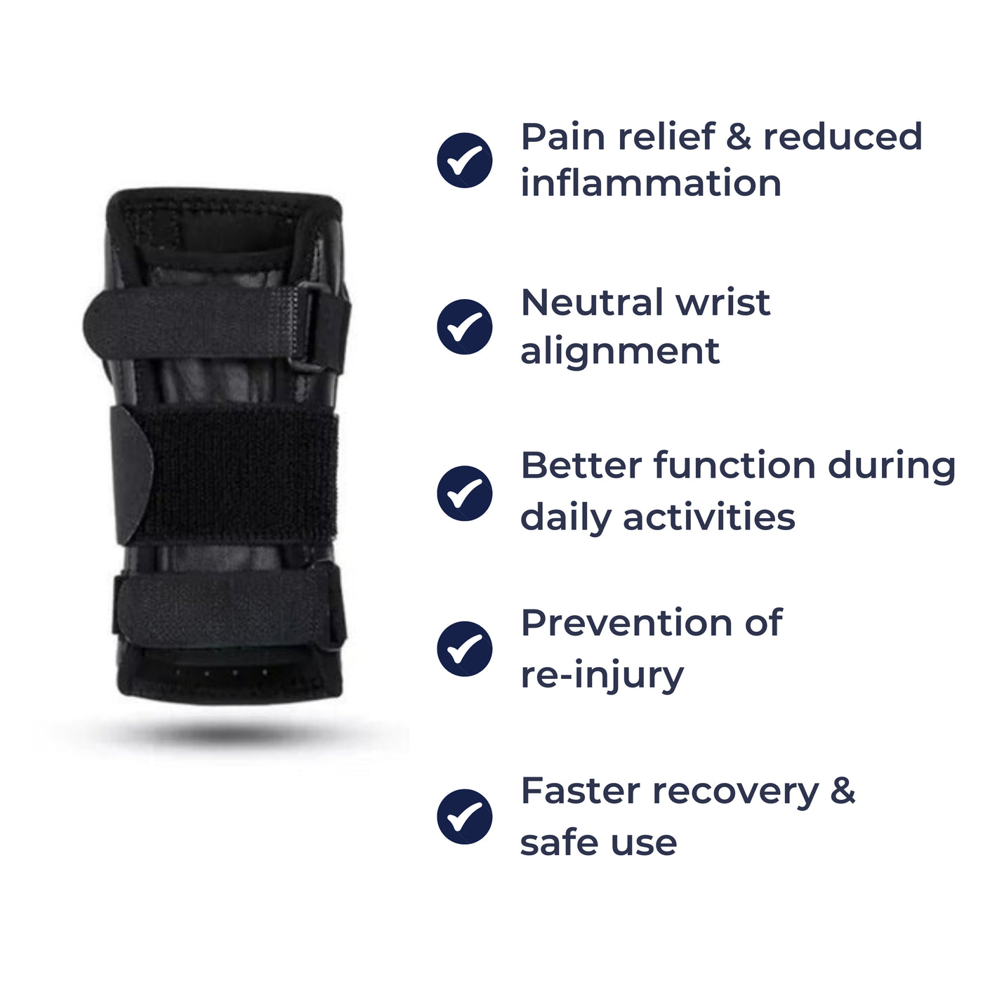 WristGuard | Wrist Support Brace – Carpal Tunnel Pain Relief – Adjustable Breathable Compression Mesh – Typing Work & Daily Use