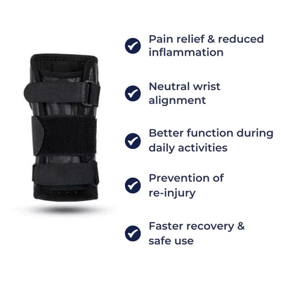 WristGuard | Wrist Support Brace – Carpal Tunnel Pain Relief – Adjustable Breathable Compression Mesh – Typing Work & Daily Use
