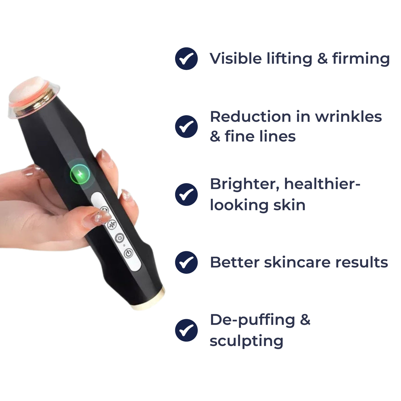 GlowLift | Skin Care Device – Deep Pore Cleansing & Blackhead Removal – LED Therapy – At-Home Facial Treatments