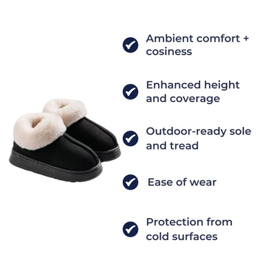 CosyTread | Women’s Snow-Boot Slippers – Cosy Plush Lining – Thick Non-Slip Sole – Winter Comfort at Home