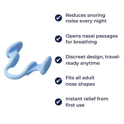 SilentEase | Anti-Snoring Nasal Dilator – Soft Silicone – Comfortable Fit – Adults Seeking Snore-Free Sleep – Better Rest Every Night