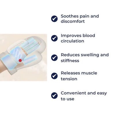 CalmPulse | Hand Compression Massager – Heat Relief Device – Cordless USB-Rechargeable – Ideal for Carpal Tunnel