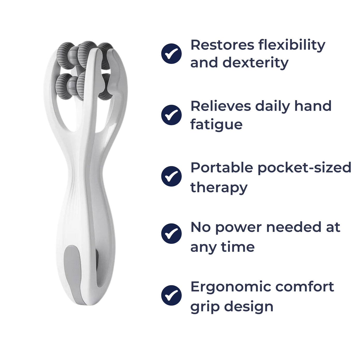 DexiEase | Finger Roller Massager – Pain Relief & Circulation Boost – Hypoallergenic Silicone – Portable Therapy For Stiff Tired Hands