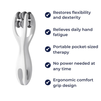 DexiEase | Finger Roller Massager – Pain Relief & Circulation Boost – Hypoallergenic Silicone – Portable Therapy For Stiff Tired Hands