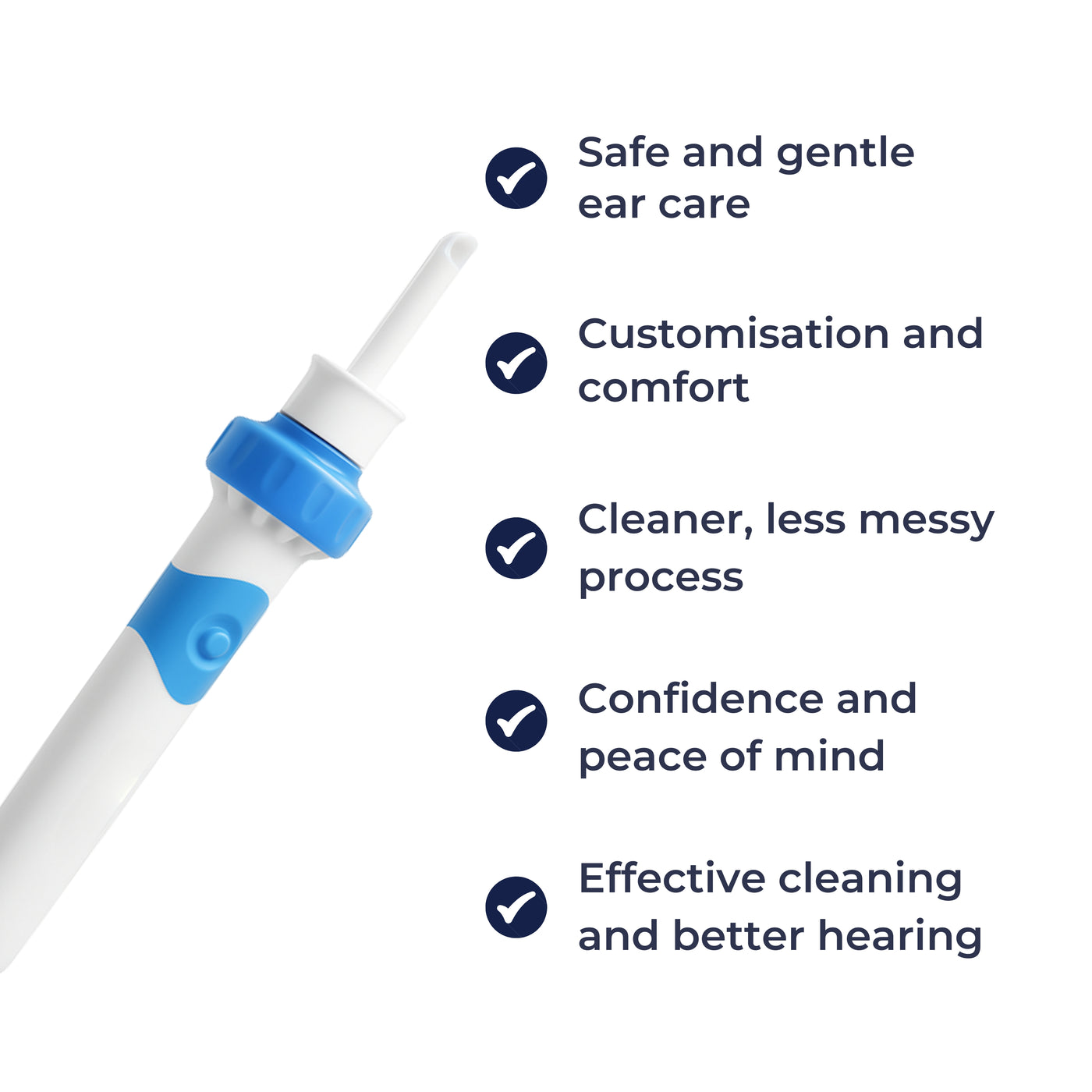 EarSure | Electric Ear Cleaner – Soft Silicone Tip – LED Guidance – Quiet Safe Wax Removal for Adults & Kids