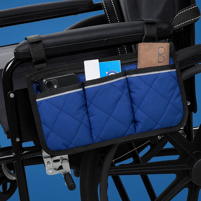 HandiKeep | Wheelchair Side Bag – Quick-Access Storage – Reflective Durable Fabric – Daily Independence
