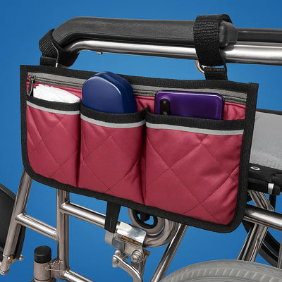 HandiKeep | Wheelchair Side Bag – Quick-Access Storage – Reflective Durable Fabric – Daily Independence