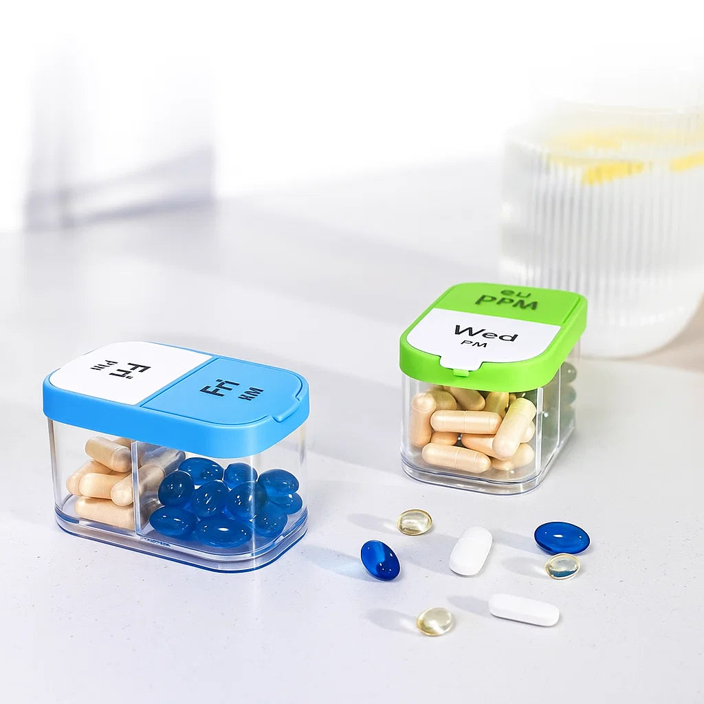 DoseGuard | Weekly Pill Organiser – Large 7-Day Case – Moisture-Proof BPA-Free Compartments – Ideal for Seniors & Carers