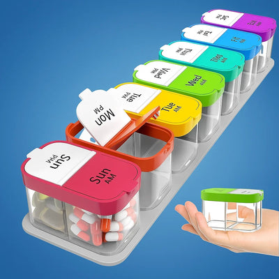 DoseGuard | Weekly Pill Organiser – Large 7-Day Case – Moisture-Proof BPA-Free Compartments – Ideal for Seniors & Carers