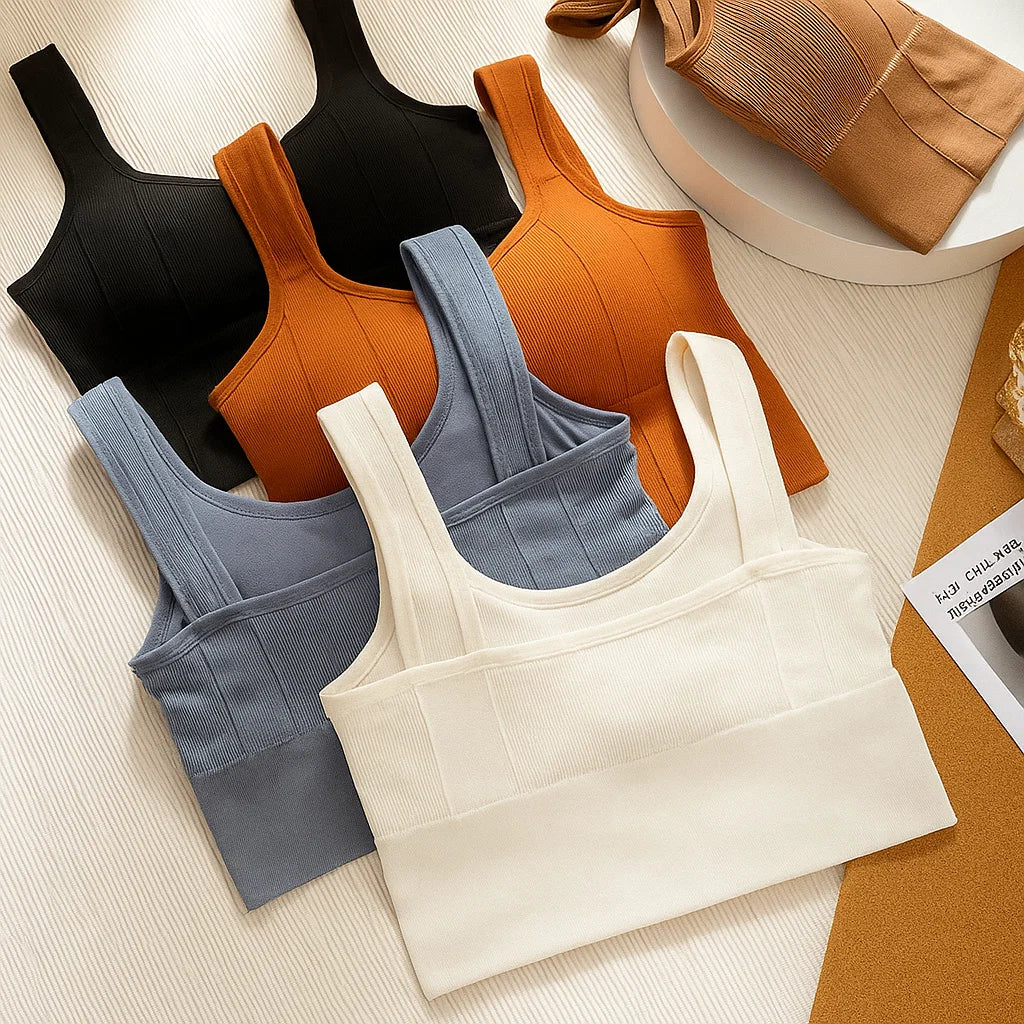 Flexora | Seamless Sports Bra – Cooling Quick-Dry Fabric – Medium Support Fit – Gym & Yoga Workout