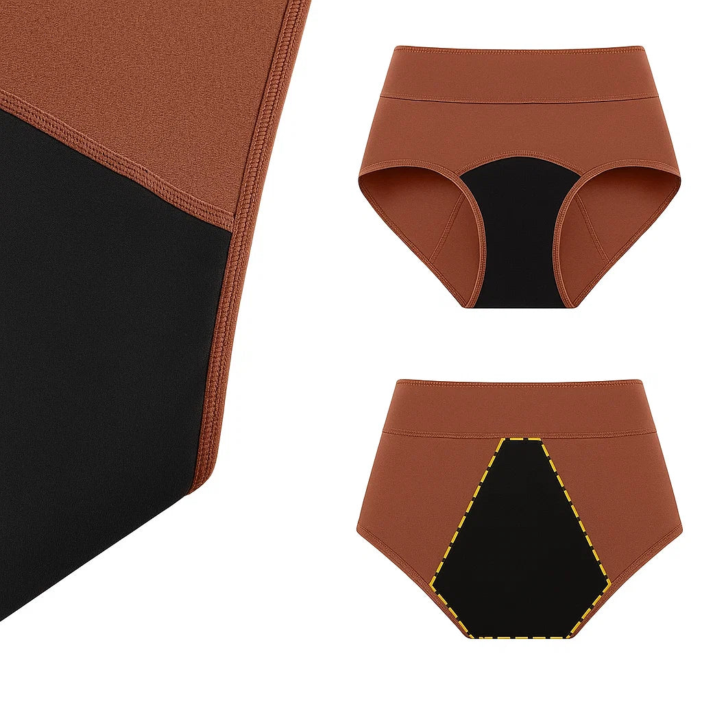 PureFlow | 3-Layer Period Pants – Leak-Proof Waterproof Protection – Breathable Reusable Fabric – Women’s Comfort & Confidence