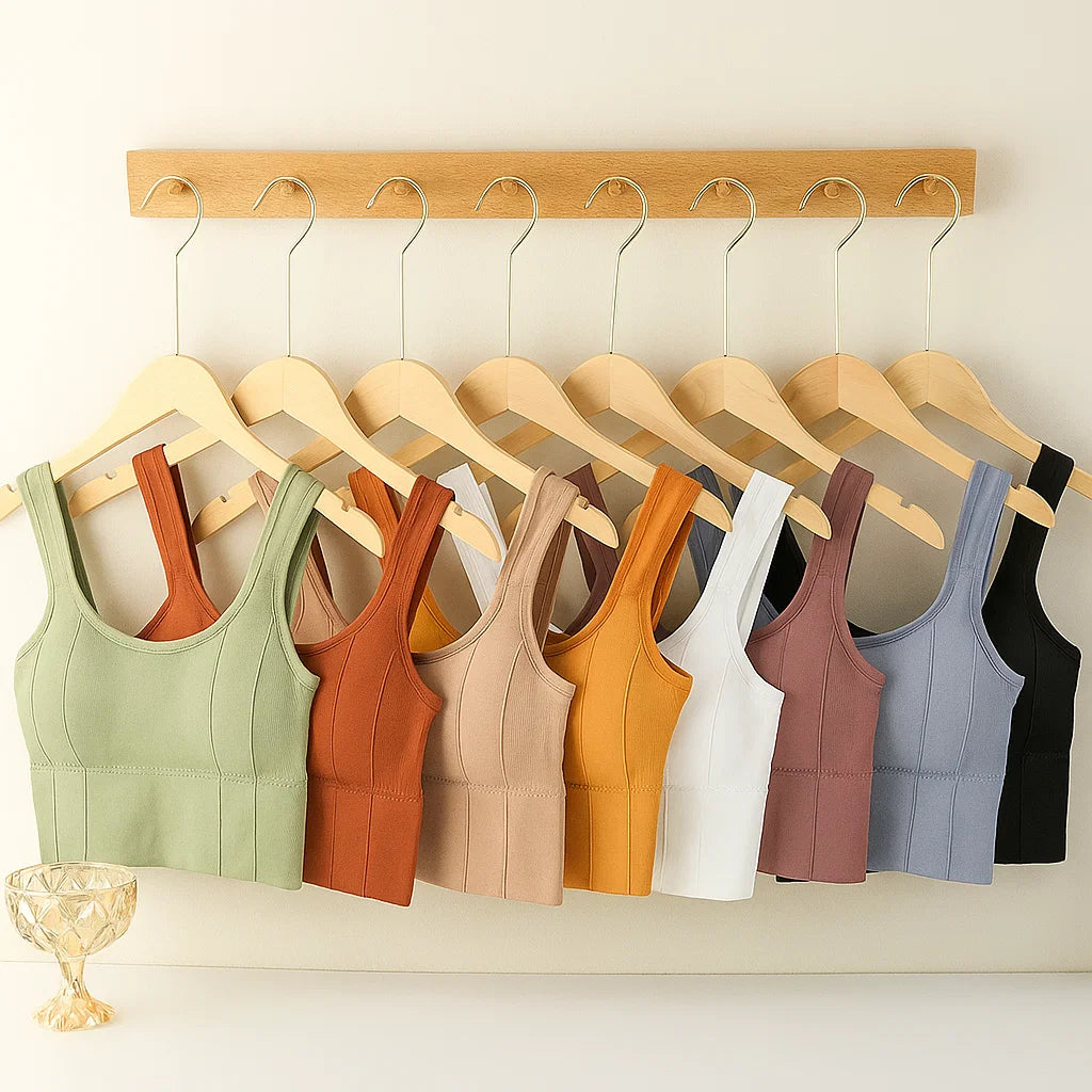 Flexora | Seamless Sports Bra – Cooling Quick-Dry Fabric – Medium Support Fit – Gym & Yoga Workout