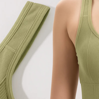 Flexora | Seamless Sports Bra – Cooling Quick-Dry Fabric – Medium Support Fit – Gym & Yoga Workout